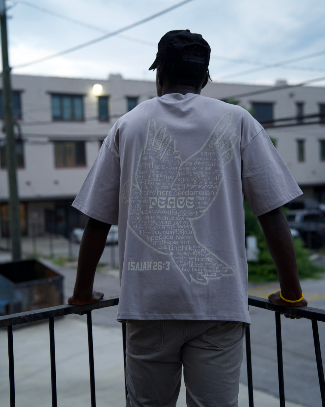 "PERFECT PEACE "BOXY TEE