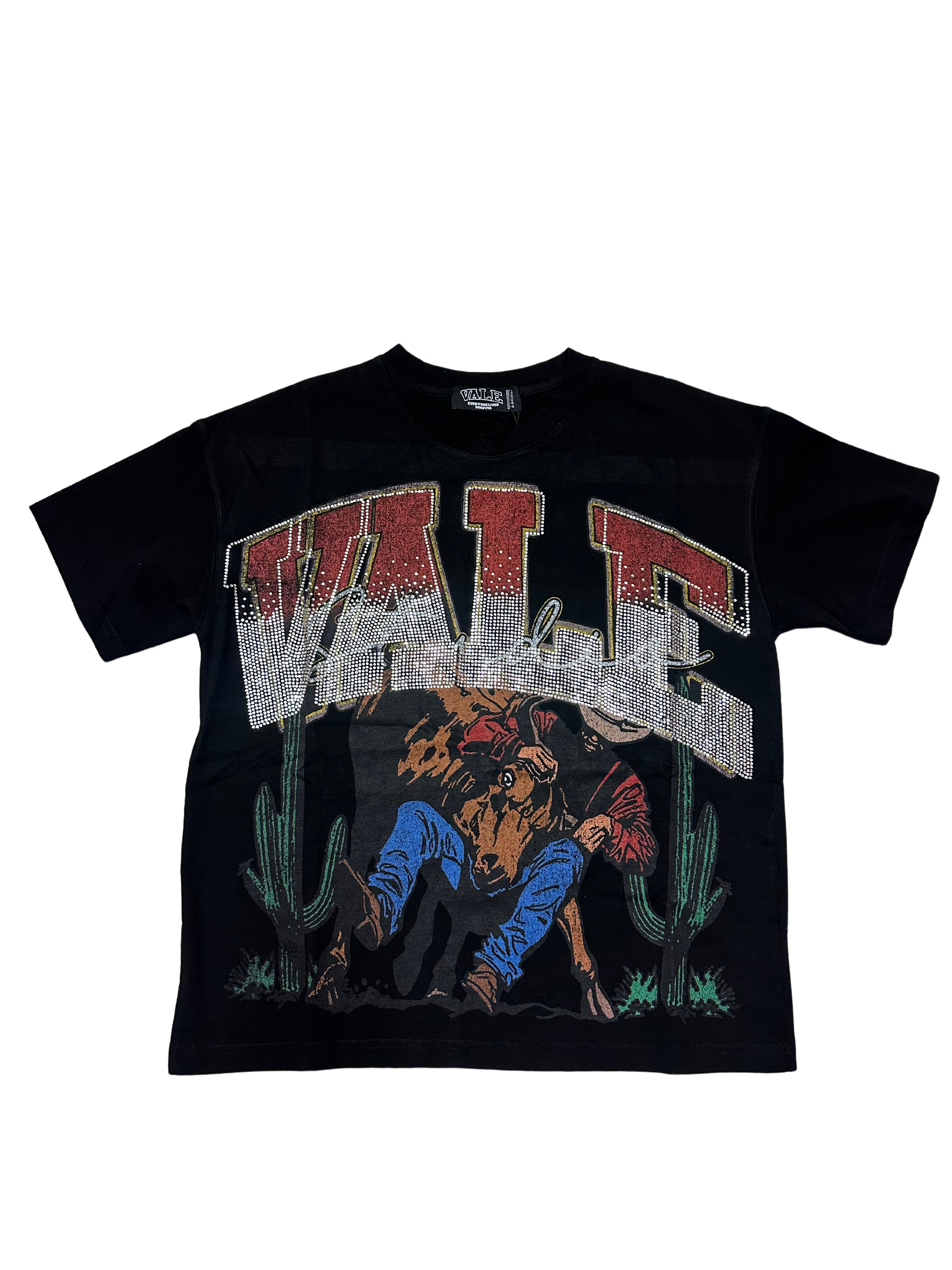VALE COWBOY BLING TEE (BLACK)