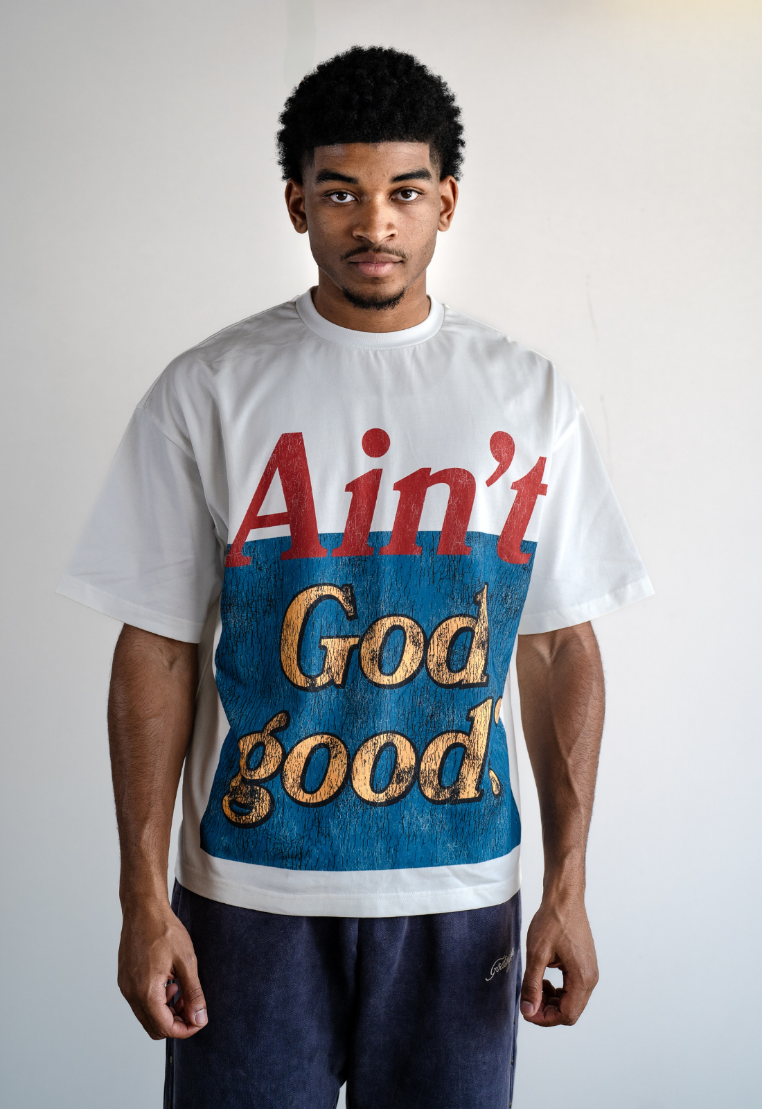 "AIN'T GOD GOOD" BOXY TEE