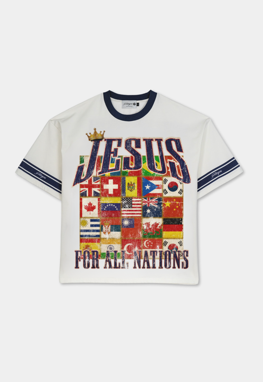 "ALL NATIONS" BOXY TEE