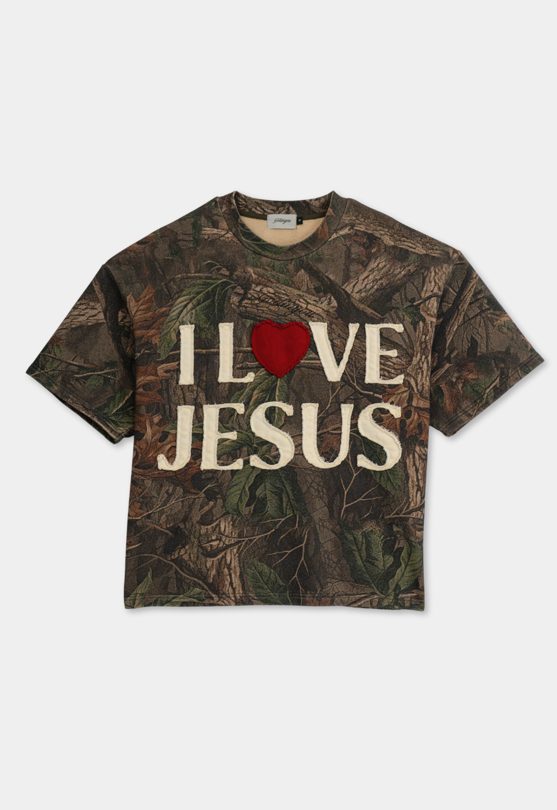 "I LOVE JESUS" TEE (CAMO)