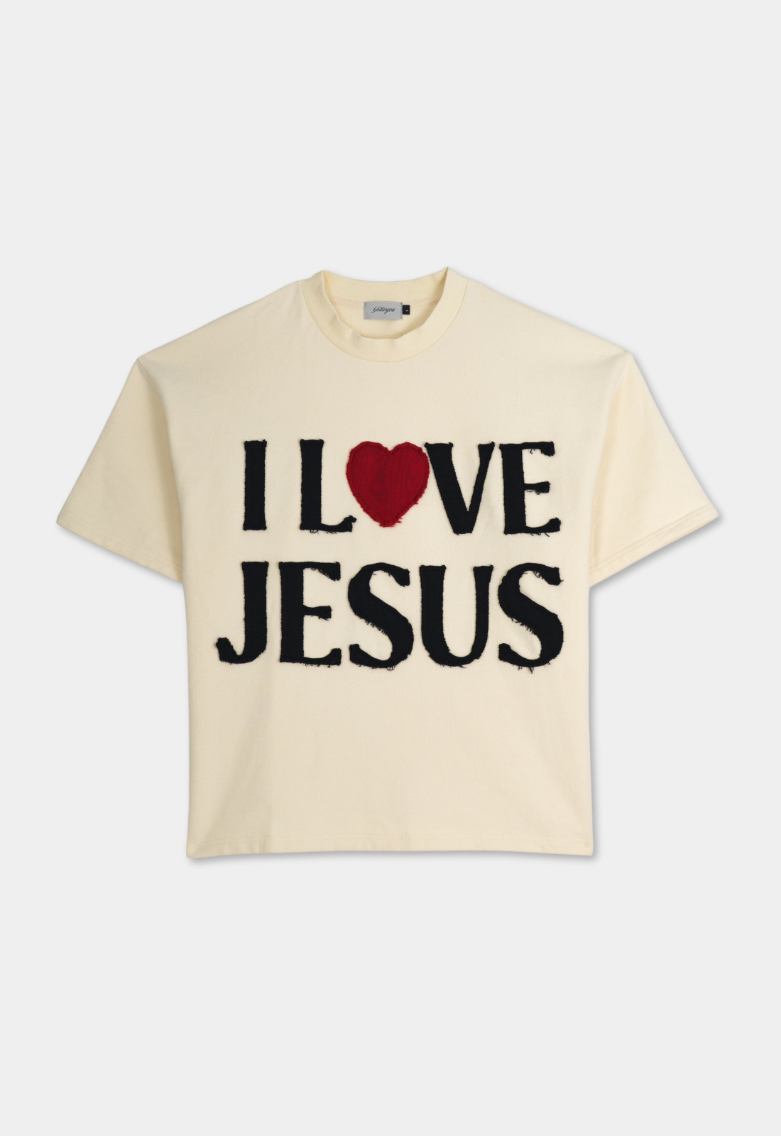 "I LOVE JESUS" TEE (CREAM)