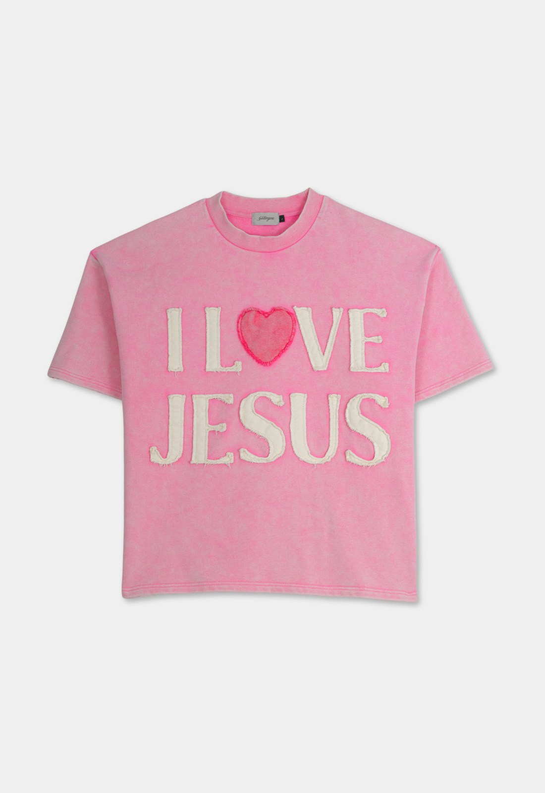 "I LOVE JESUS" TEE (PINK)