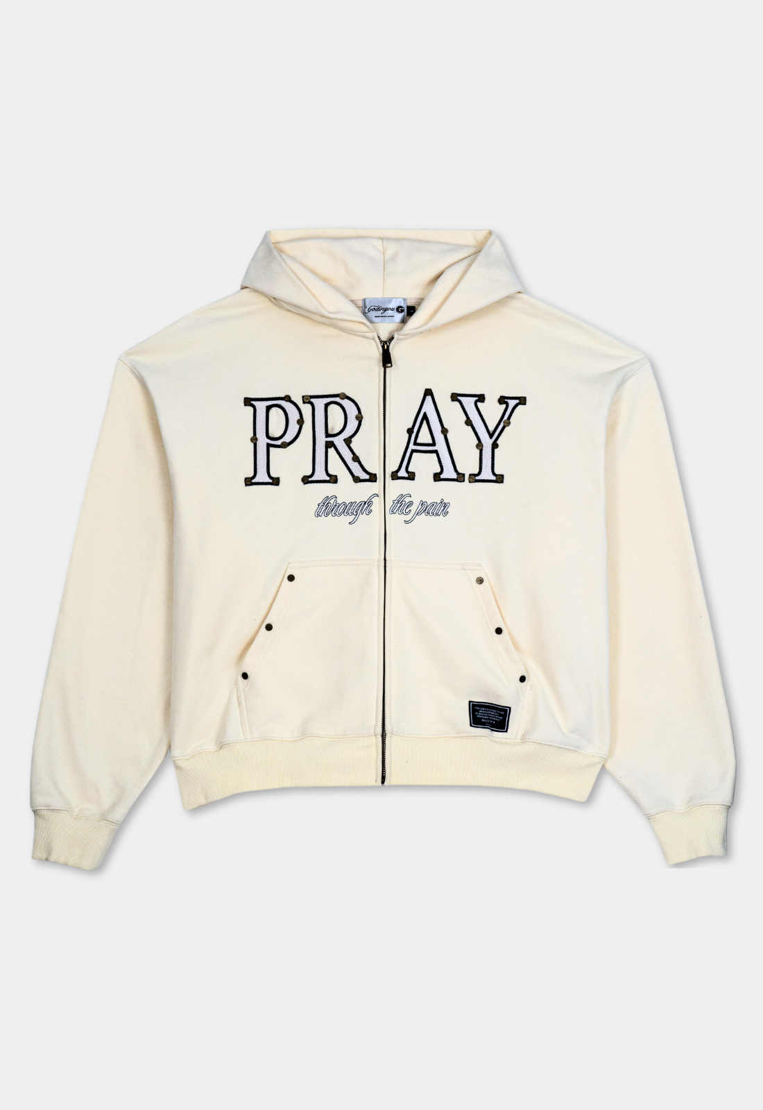 "PRAY" ZIP UP HOODIE