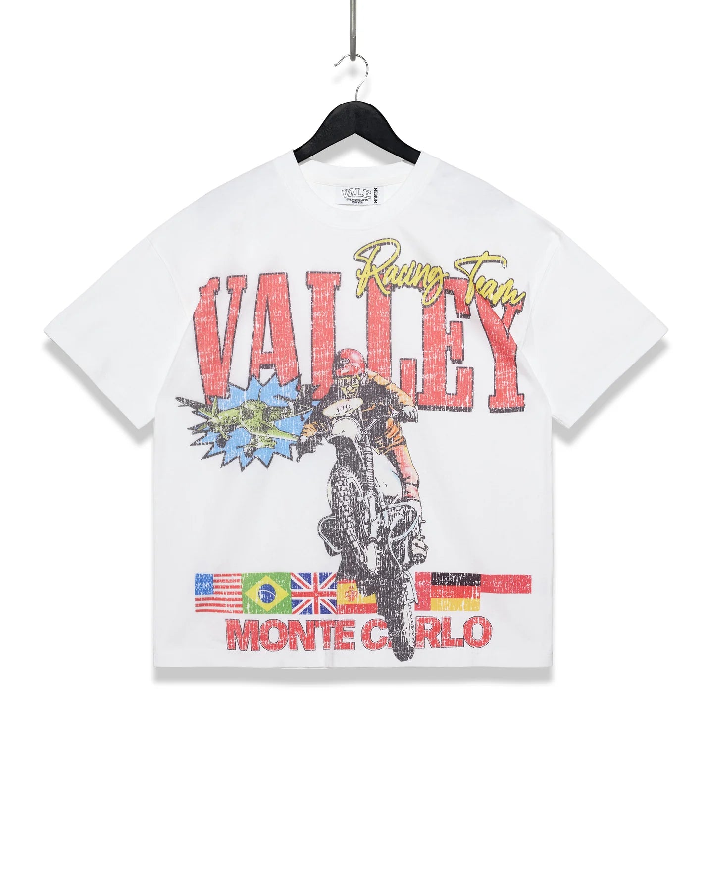 VALE  MOTOCROSS WHITE TEE
