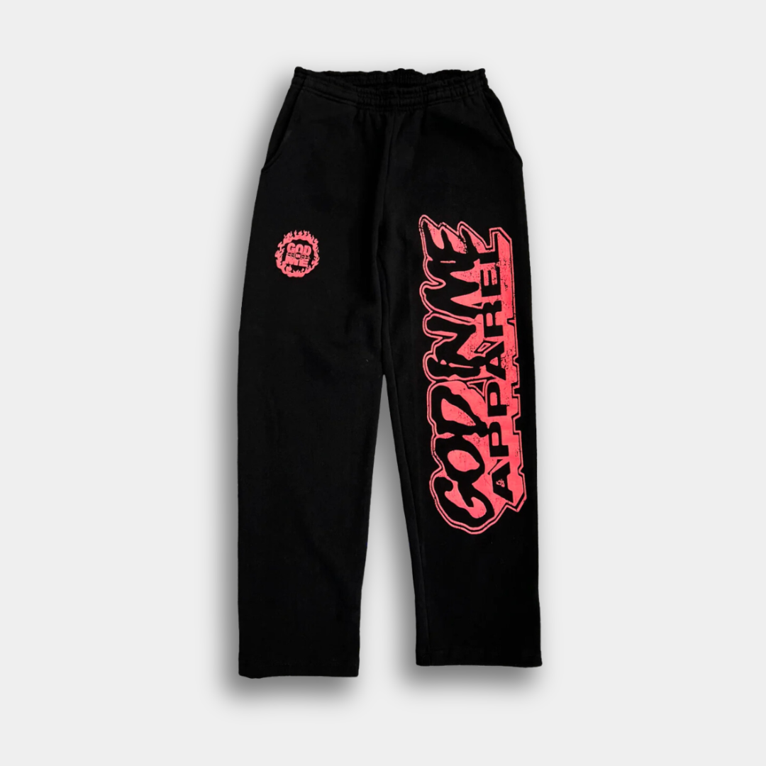 LOGOS SWEATPANTS (BLACK)