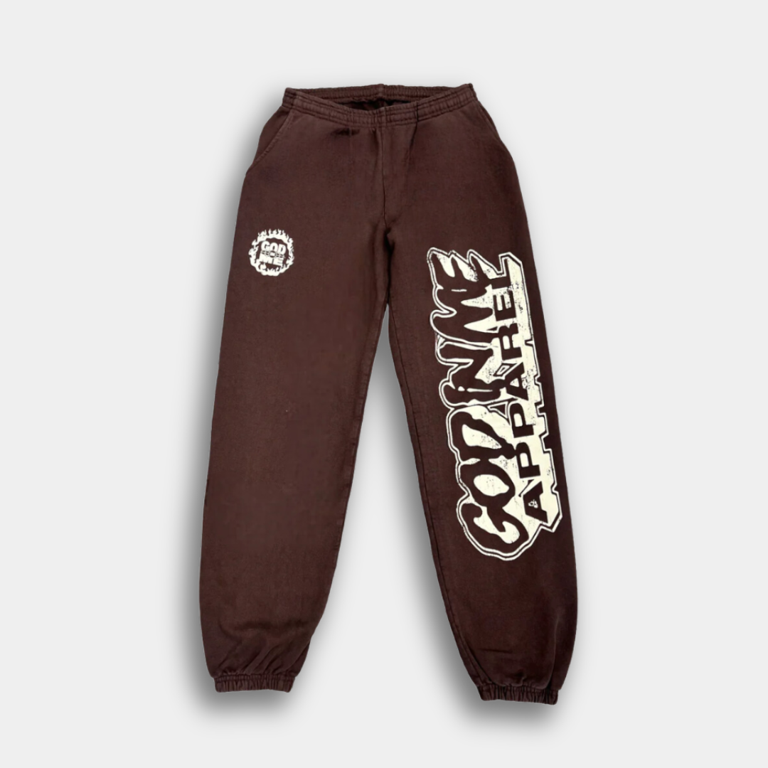 LOGOS SWEATPANTS (CHOCOLATE)
