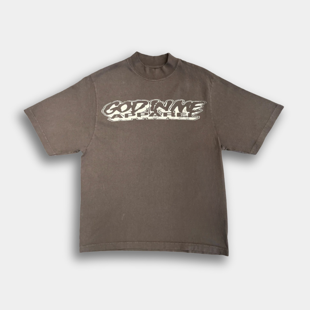 LOGO S/S OVERSIZED TEE (MOCHA)