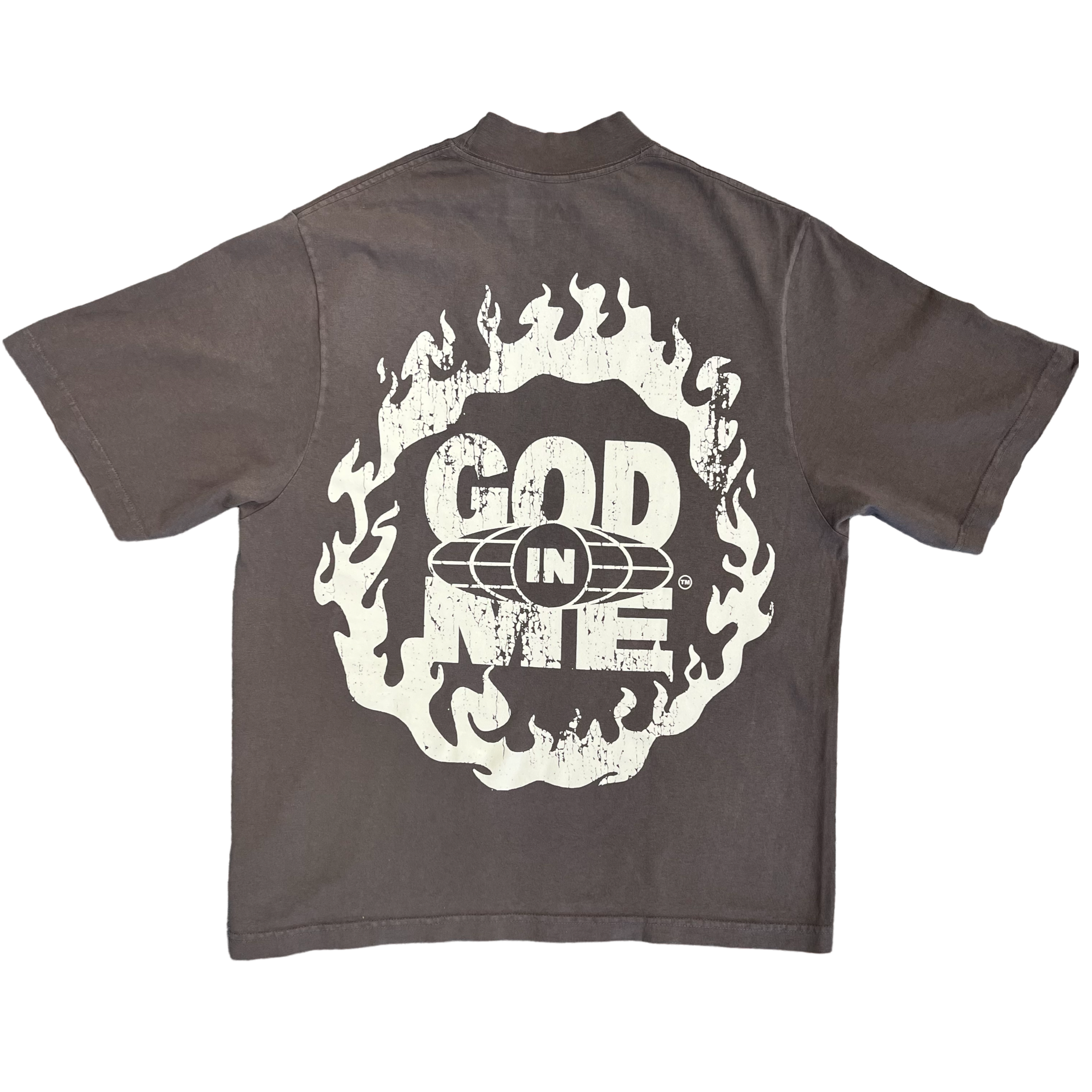 LOGO S/S OVERSIZED TEE (MOCHA)