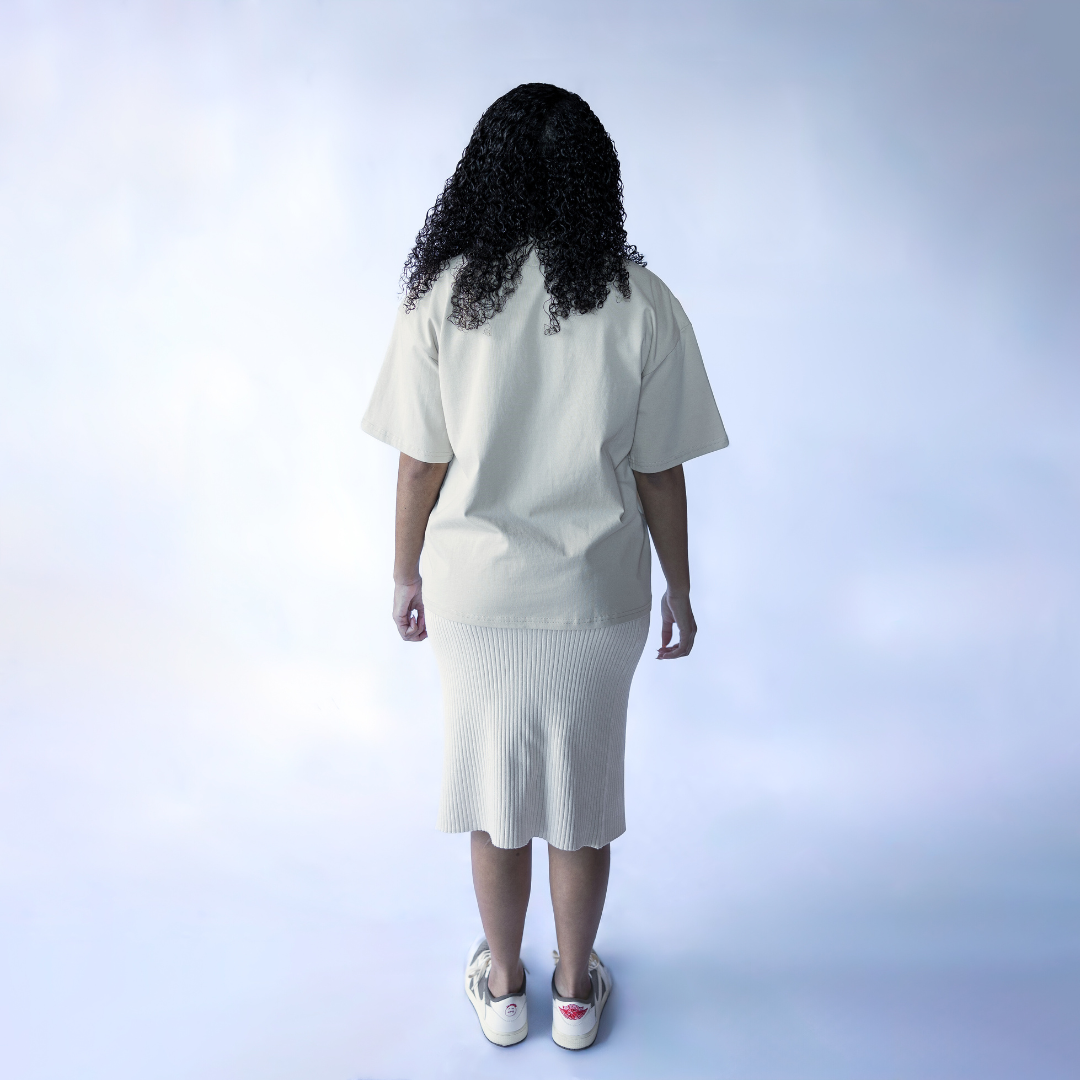 "BIG FAITH" PUFF PRINT BOXY TEE (LIGHT OATMEAL)