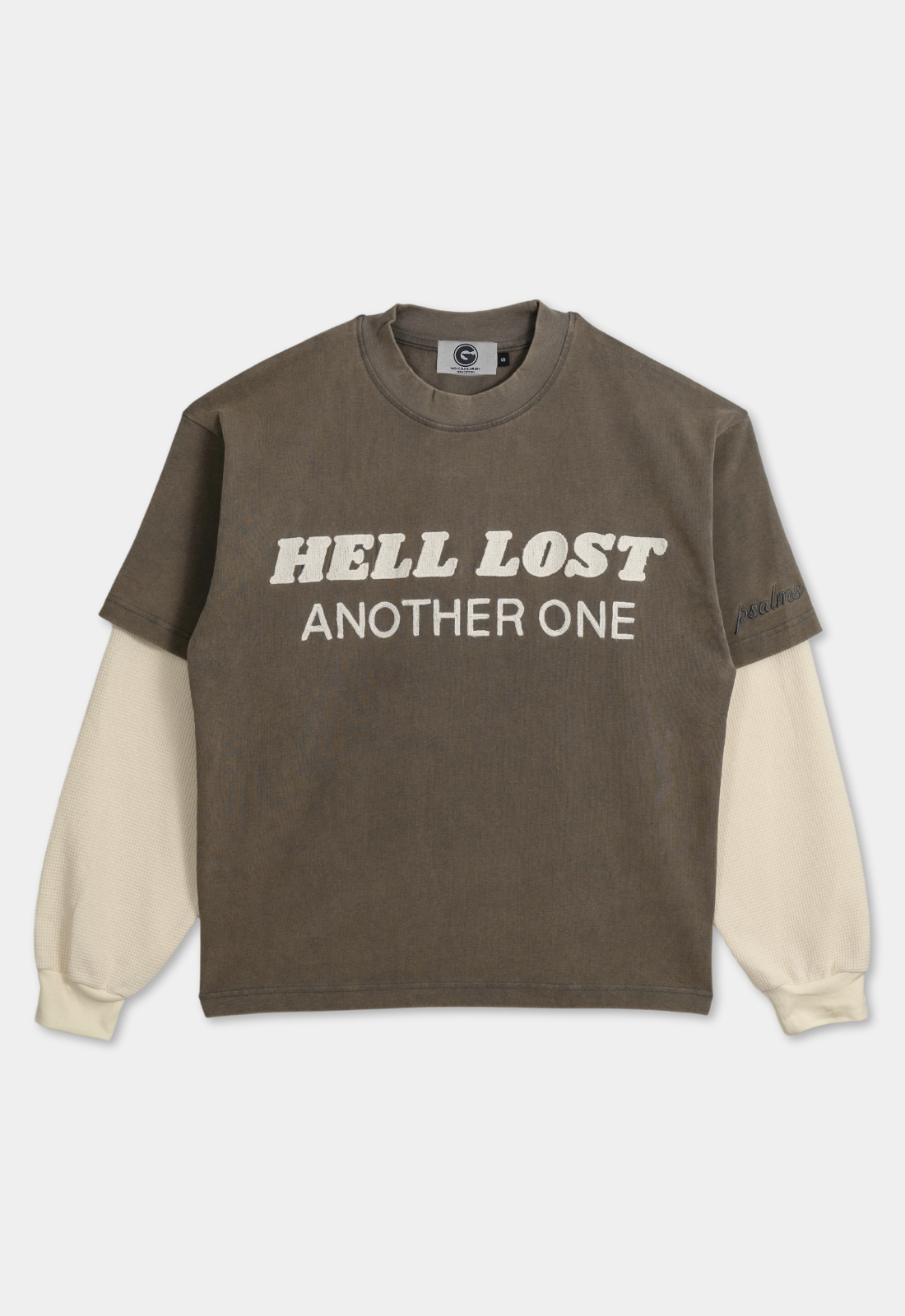 "HELL LOST" DOUBLE LAYERED BOXY TEE