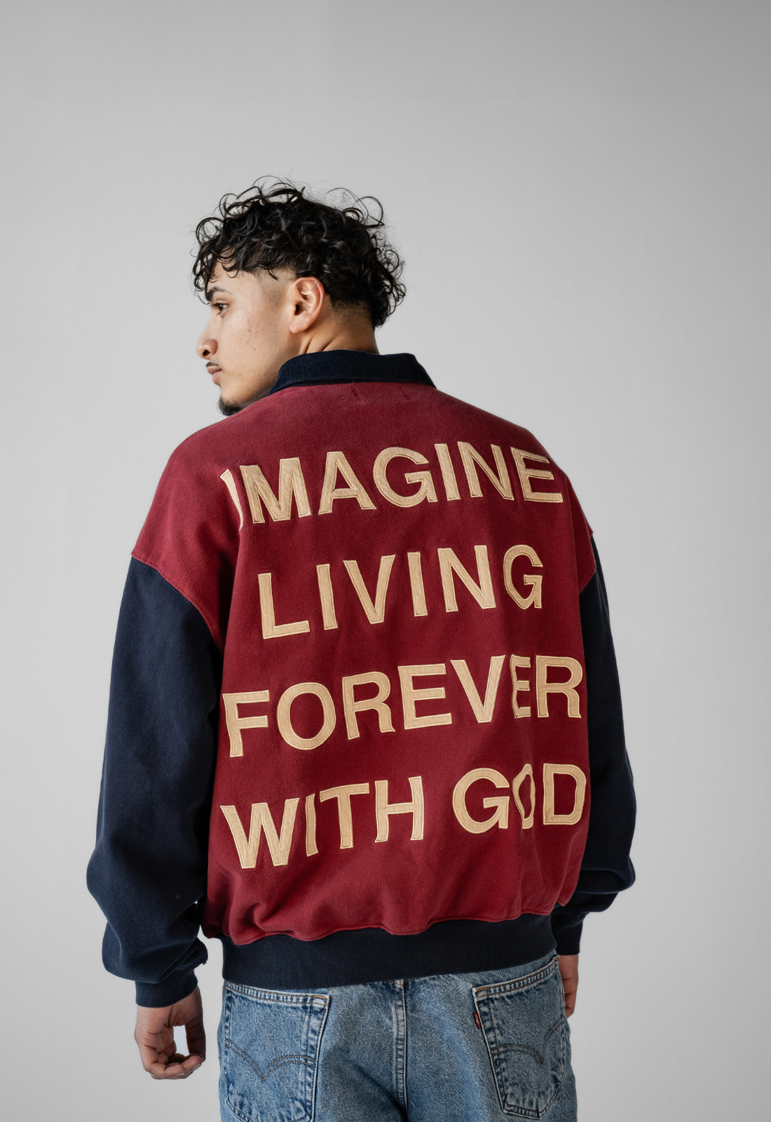 "IMAGINE" CORDUROY FULL-ZIP