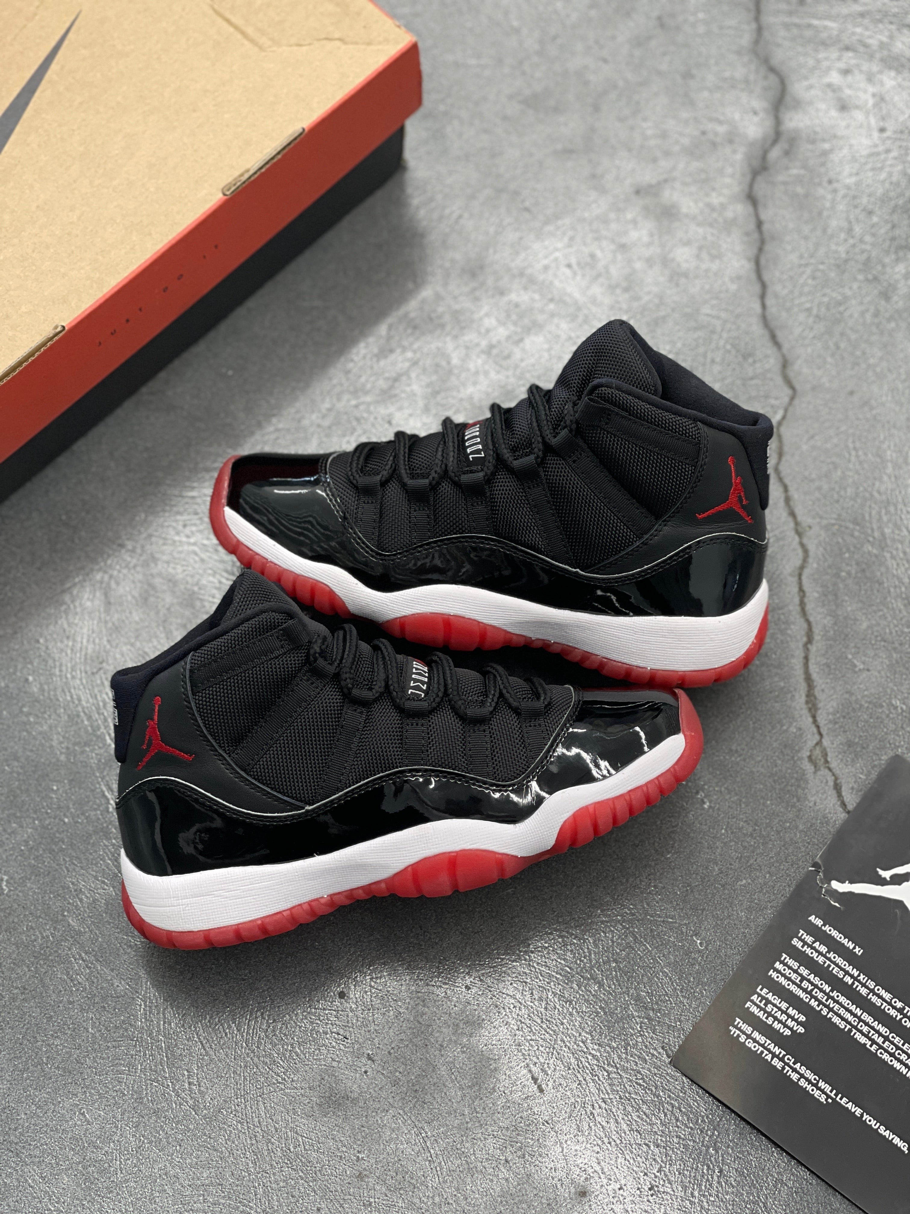 (Lightly Worn) Jordan 11 Retro Playoffs Bred (2019)(5.5Y)