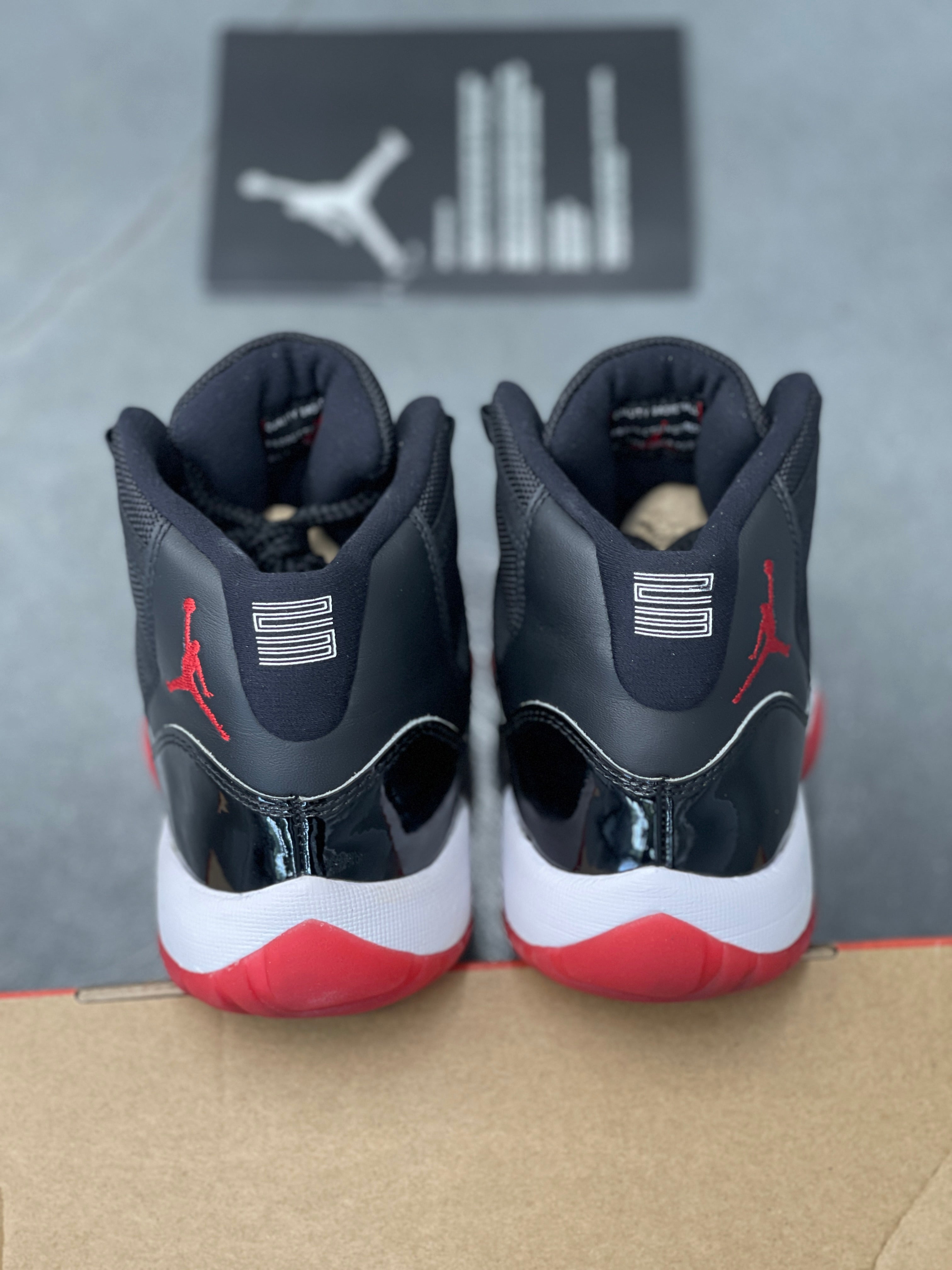 (Lightly Worn) Jordan 11 Retro Playoffs Bred (2019)(5.5Y)