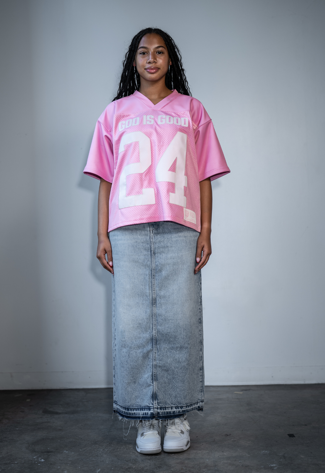 "GOD IS GOOD" (PINK) HEAVYWEIGHT JERSEY