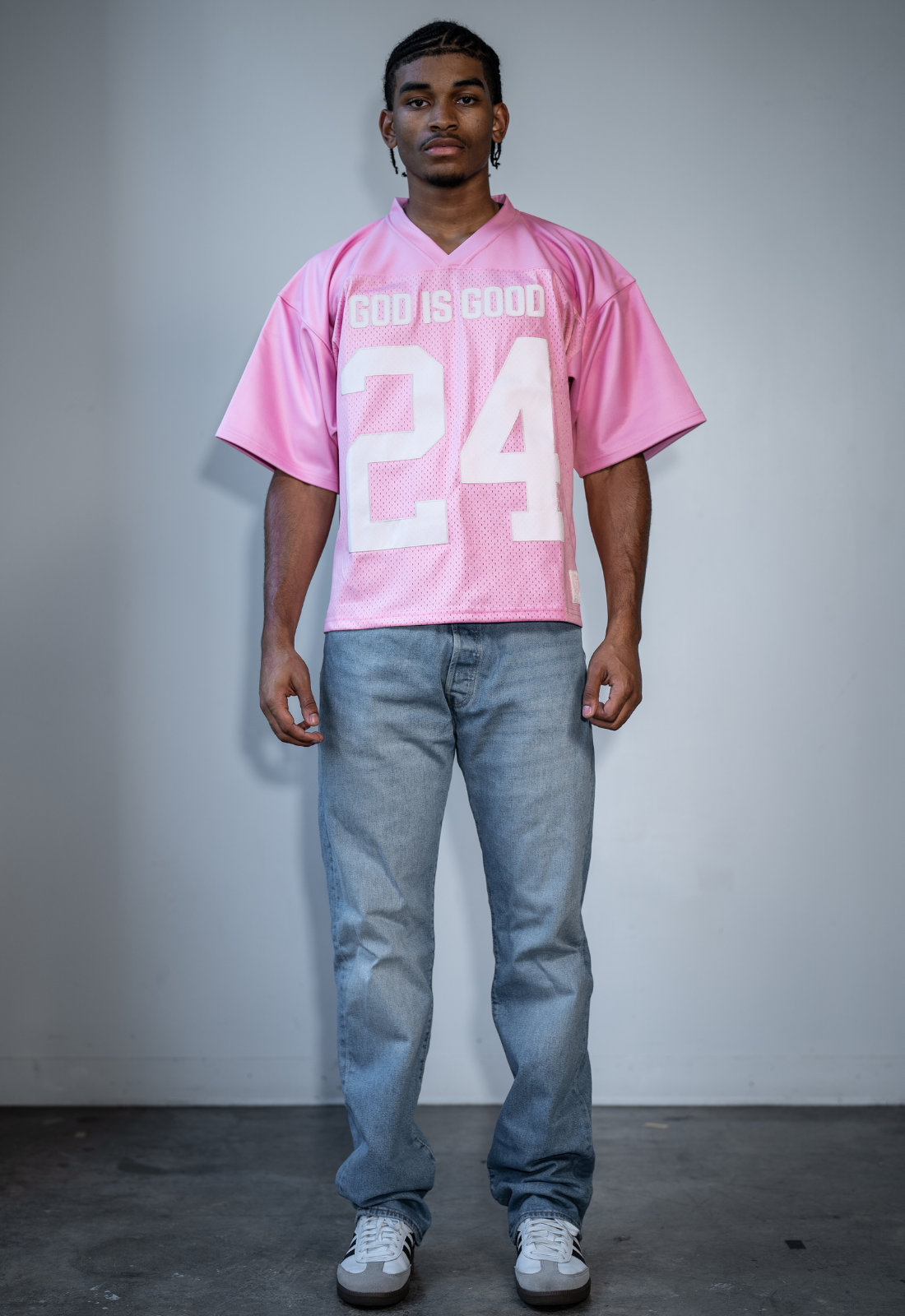 "GOD IS GOOD" (PINK) HEAVYWEIGHT JERSEY