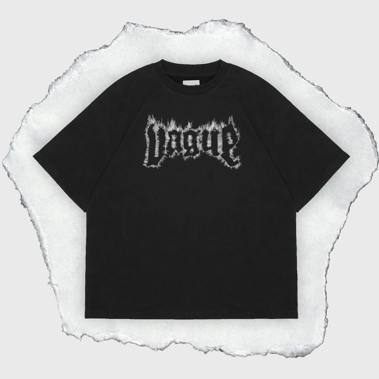 VAGUE TORCHED TEE (BLACK)