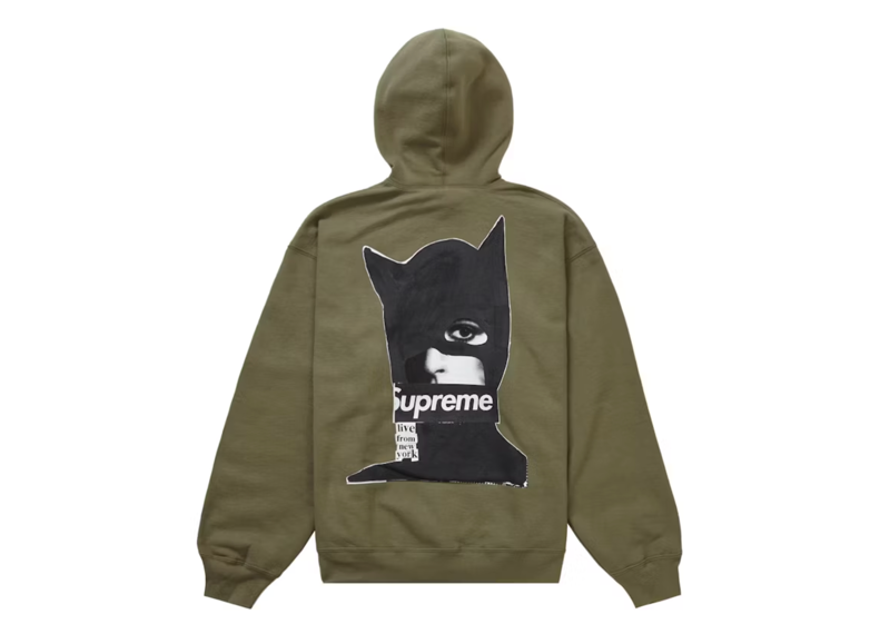 Supreme Catwoman Hooded Sweatshirt Lighty Olive