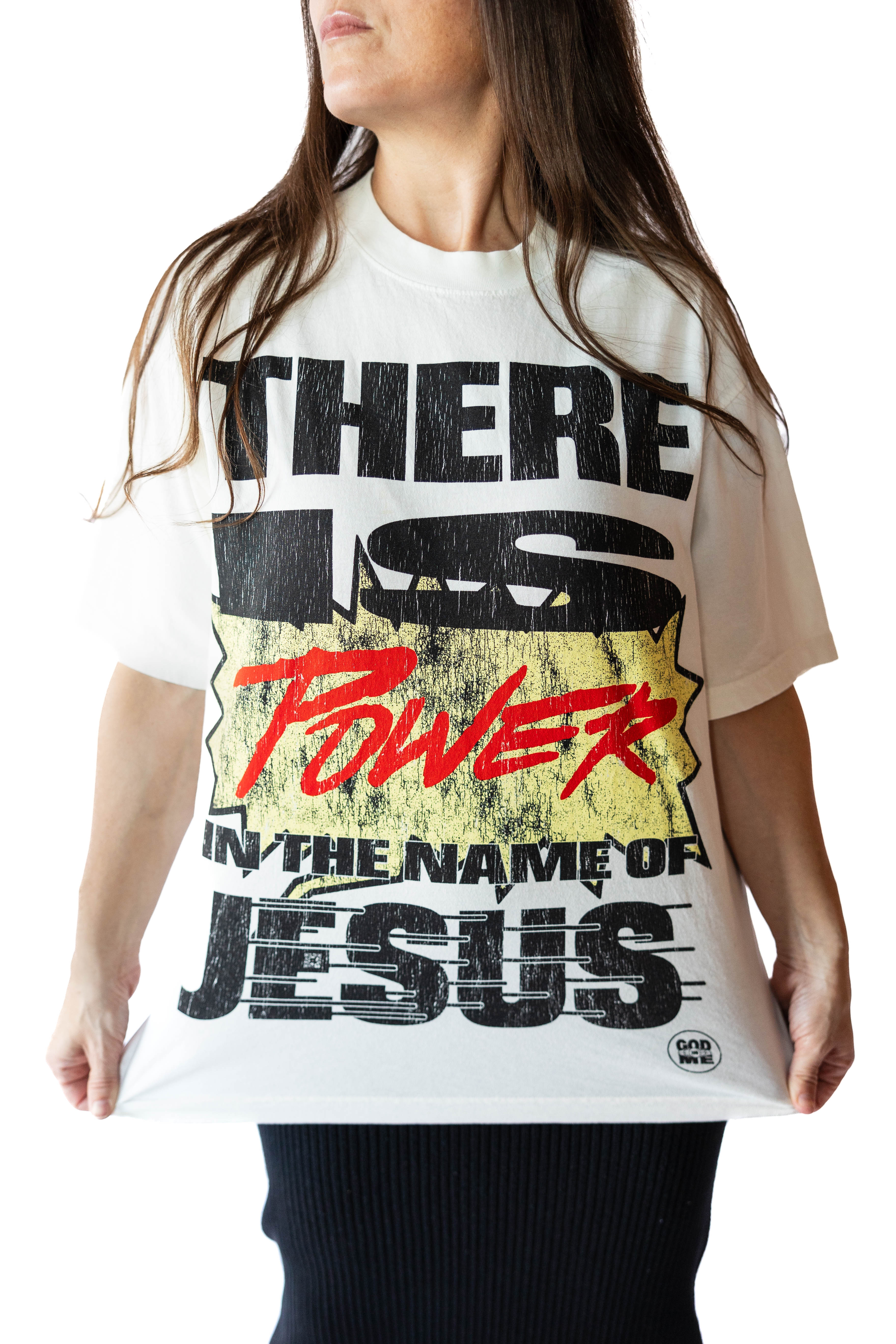 POWER IN JESUS NAME S/S TEE (NATURAL)